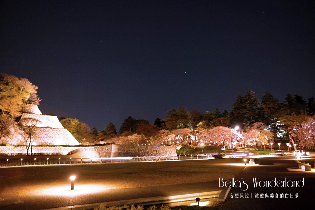 日本賞櫻 - 金澤城公園晚上滿開