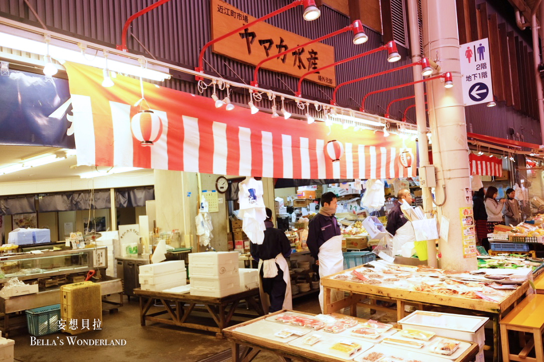 金澤美食 近江町市場的推薦美食地圖 水產 攤販